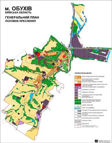 Генеральний план м. Oбухів Київської області