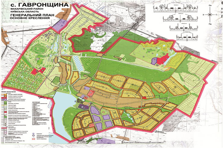 Генеральний план с. Гавронщина